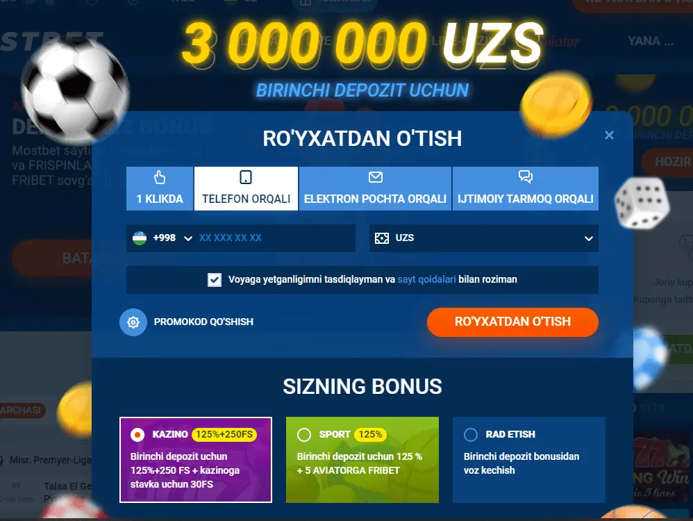 mostbet uz ni qurilmaga yuklash